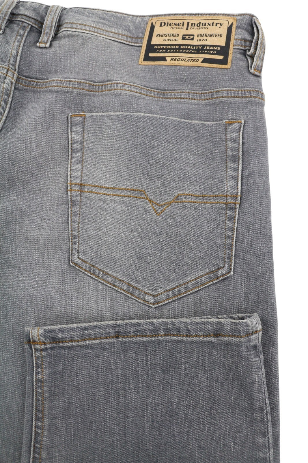 DIESEL Safado-X RB061 Men's W36/L32 Straight Grey Washed Denim Button RRP175