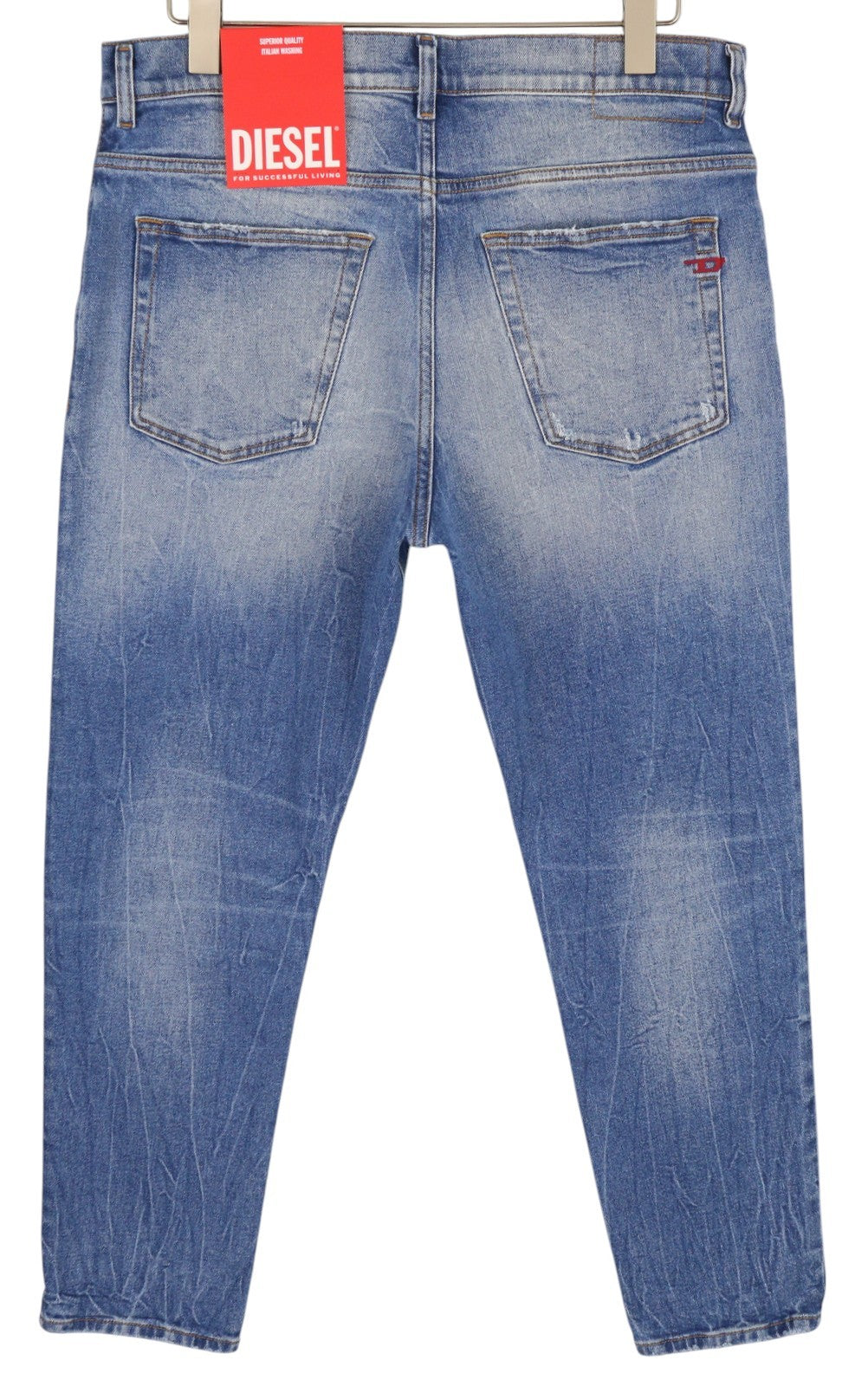 DIESEL 2005 D-Fining 09E85 Men's W34/L30 Blue Washed Tapered Regular RRP295