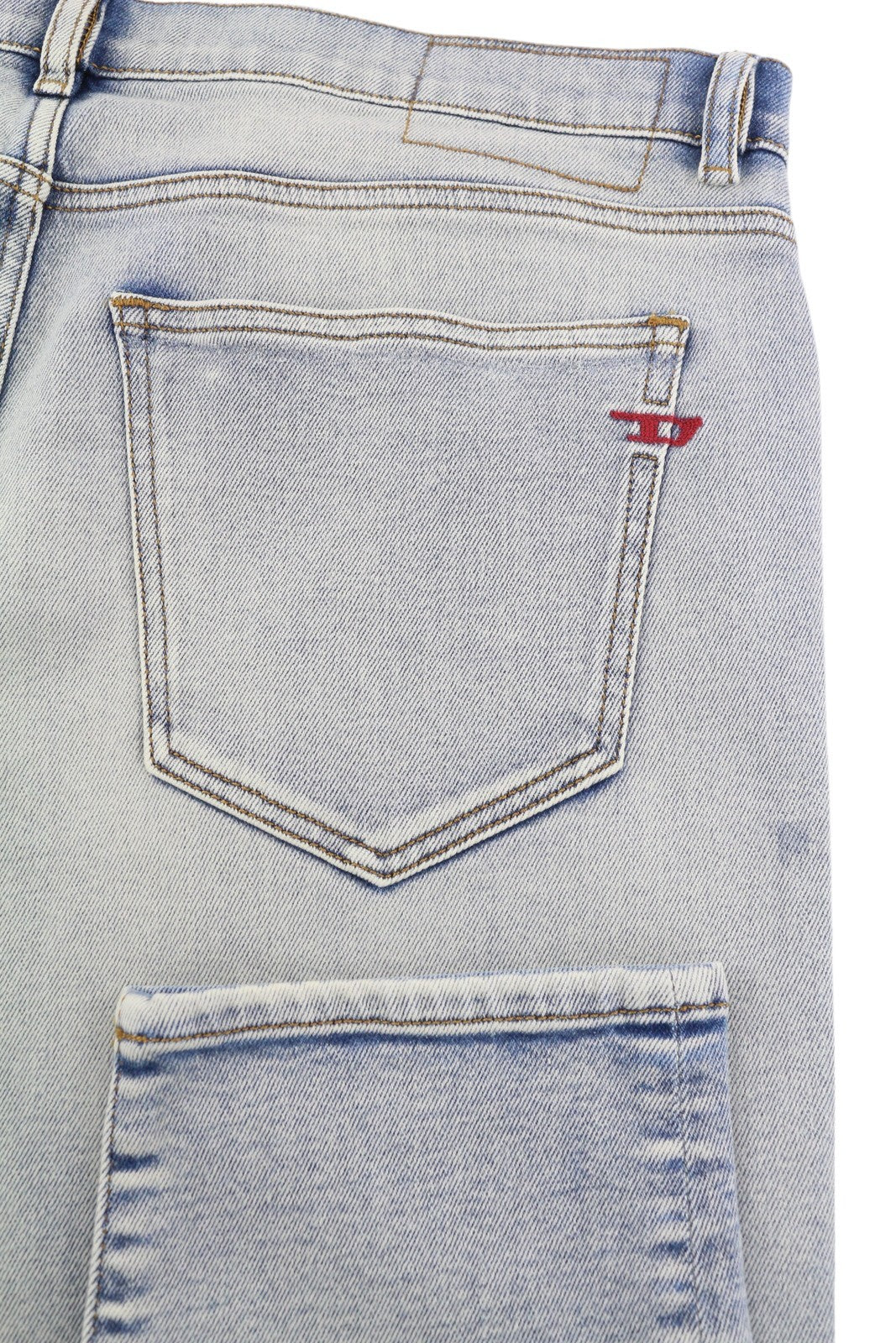 DIESEL 2019 D-Strukt 9C08L Men's W34/L30 Slim Washed Blue Zip Fly Denim RRP250