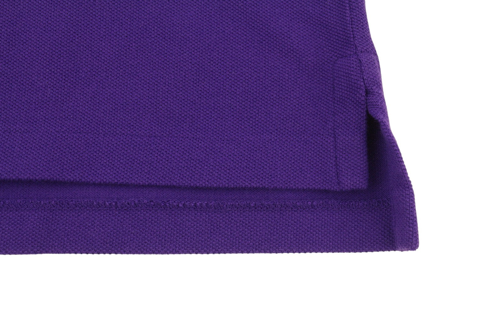 RALPH LAUREN Custom Slim Fit Men Polos M Purple Cotton Logo Short Sleeve