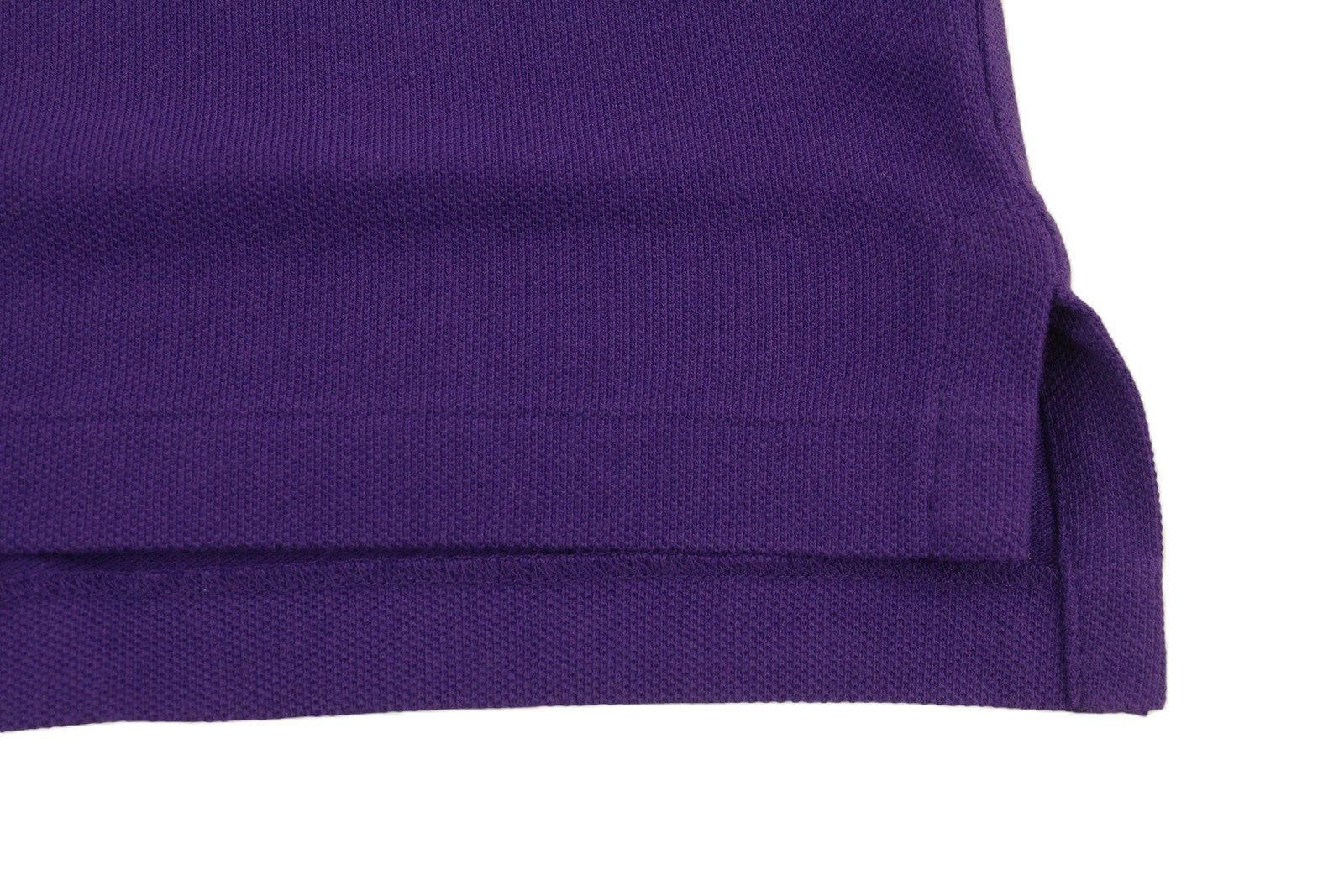 RALPH LAUREN Slim Fit Men Polos XL Purple Cotton Embroidered Logo Short Sleeve