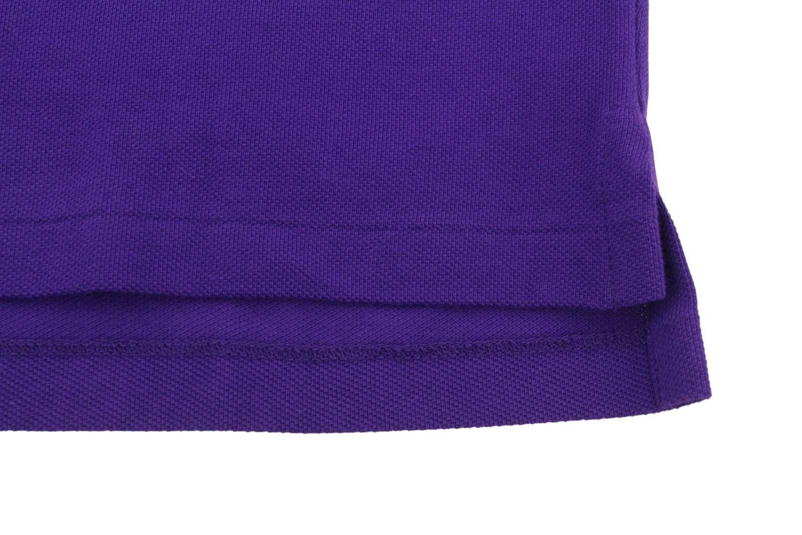 RALPH LAUREN Slim Fit Men Polos L Purple Cotton Embroidered Logo Short Sleeve