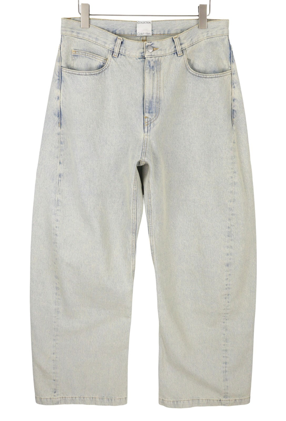 CALVIN KLEIN COLLECTION Men Jeans W34/L32 Blue Faded Relaxed Wide Leg RRP750