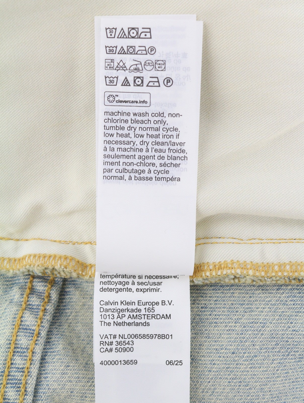 CALVIN KLEIN COLLECTION Men Jeans W32/L32 Blue Faded Relaxed Wide Leg RRP750