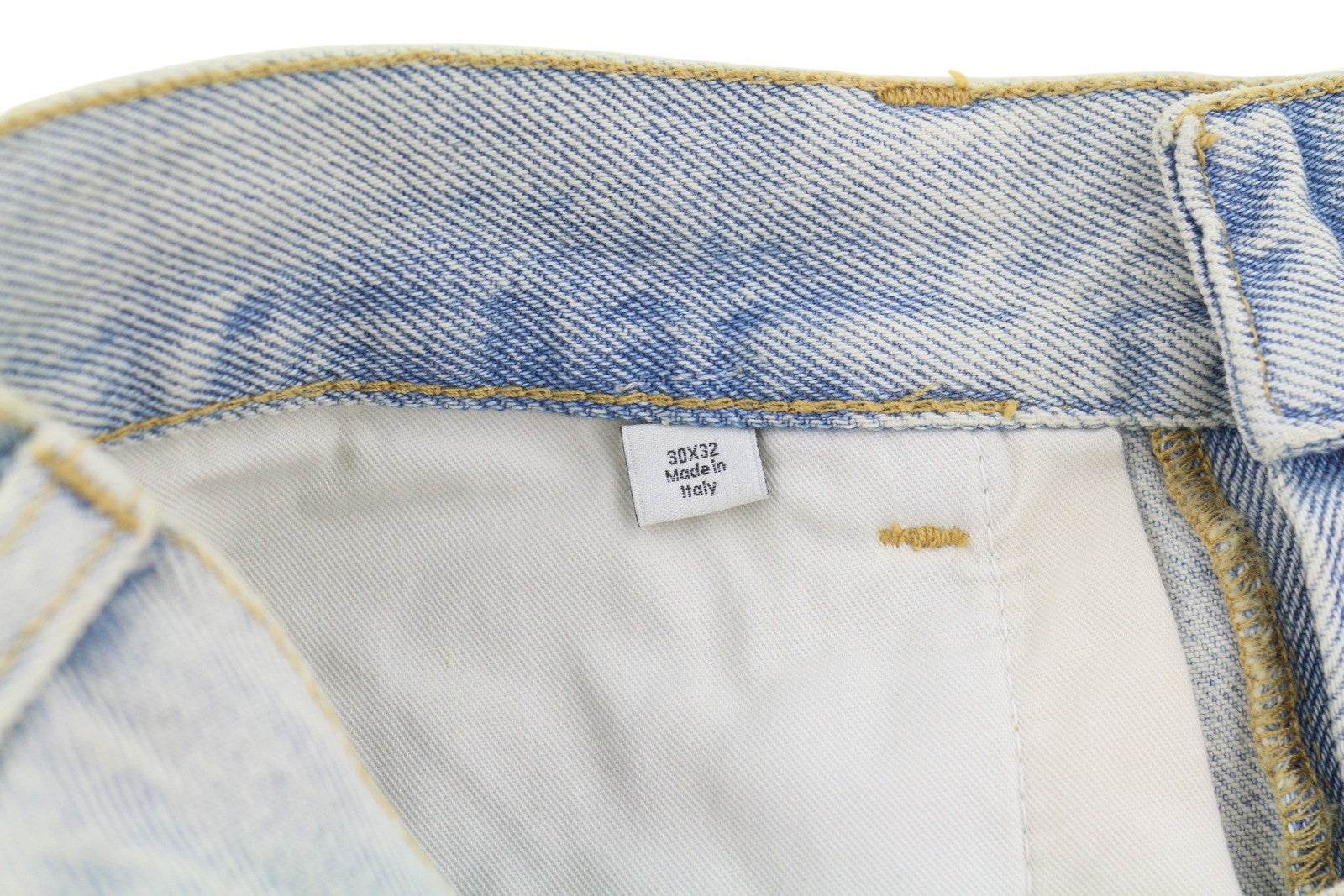 CALVIN KLEIN COLLECTION Men Jeans W30/L32 Blue Faded Relaxed Wide Leg RRP750