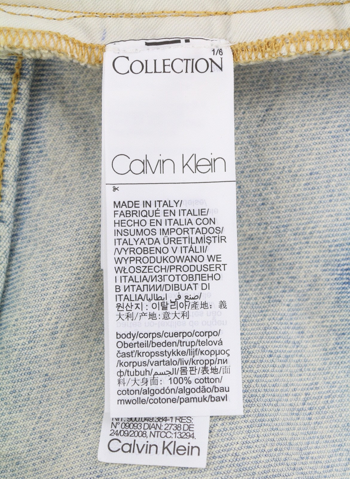 CALVIN KLEIN COLLECTION Men Jeans W30/L32 Blue Faded Relaxed Wide Leg RRP750