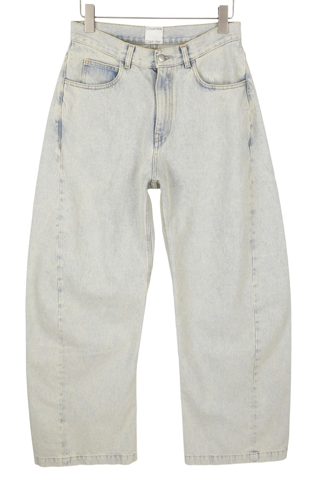 CALVIN KLEIN COLLECTION Men Jeans W30/L32 Light Blue Faded Relaxed Wide RRP750