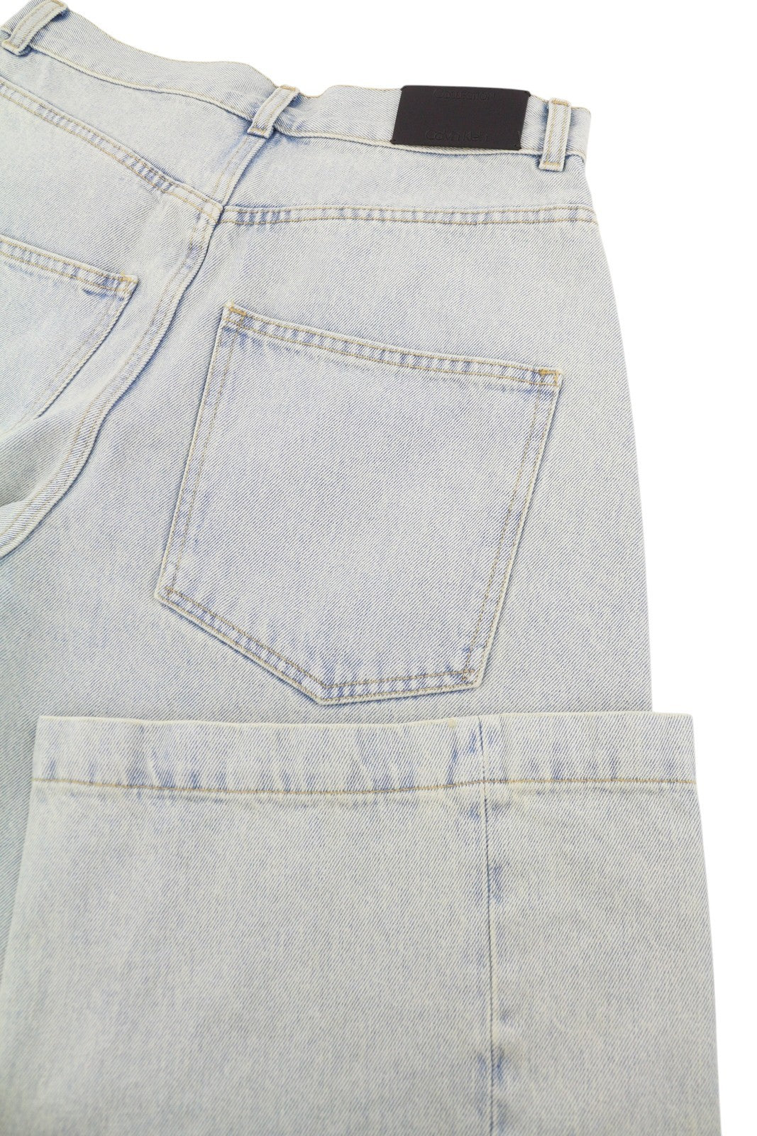 CALVIN KLEIN COLLECTION Men Jeans W30/L32 Light Blue Faded Relaxed Wide RRP750