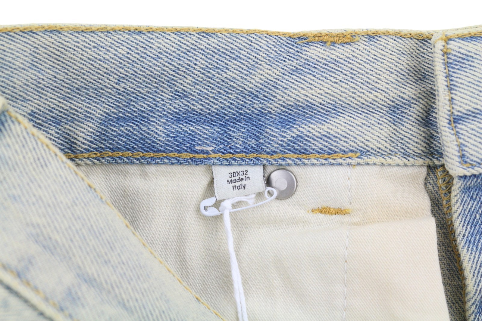 CALVIN KLEIN COLLECTION Men Jeans W30/L32 Blue Faded Aged Look Relaxed Denim