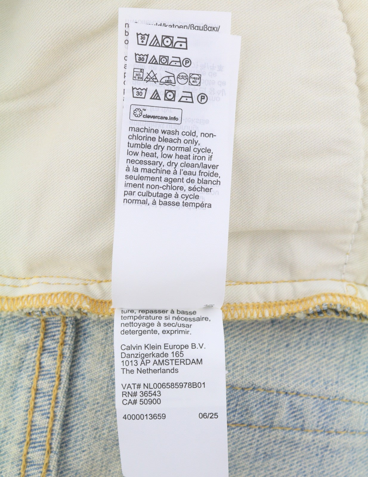 CALVIN KLEIN COLLECTION Men Jeans W30/L32 Blue Faded Aged Look Relaxed Denim