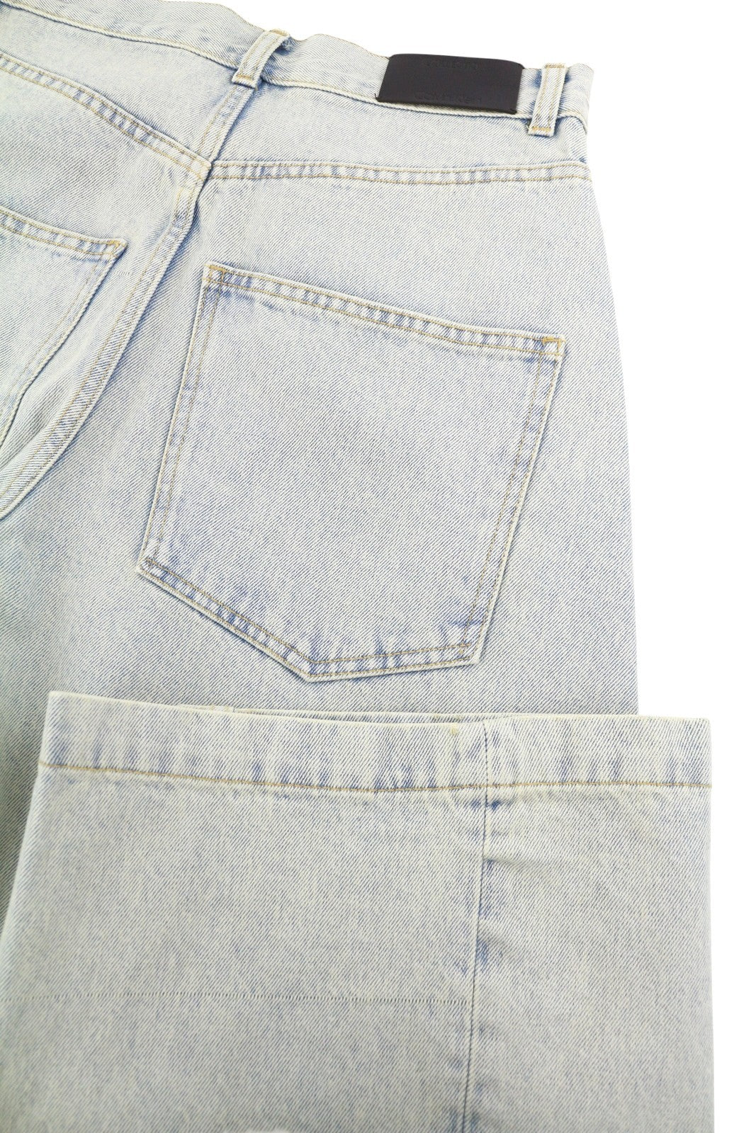 CALVIN KLEIN COLLECTION Men Jeans W28/L32 Light Blue Faded Relaxed Wide RRP750