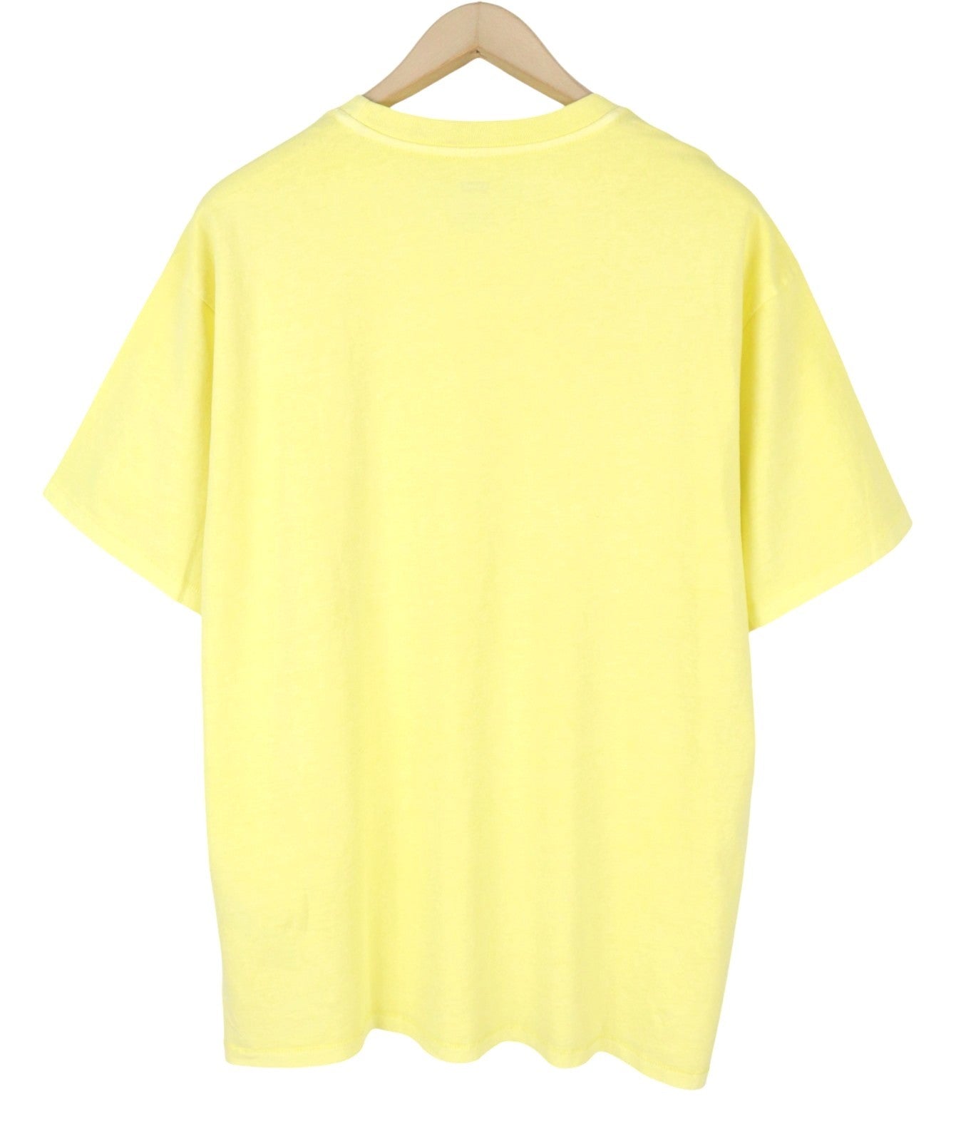 LEVI'S Vintage Fit Men T-Shirt XL Yellow Tricot Crew Neck Cotton Short Sleeve