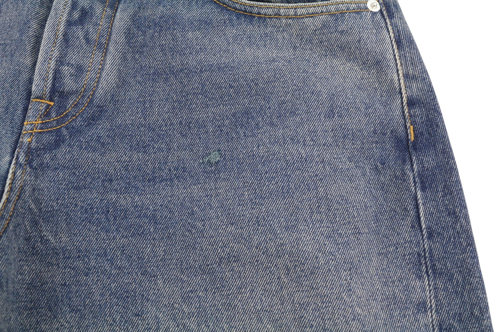 ARMARIUM Diletta Women Jeans 42 Blue Whiskers Faded Relaxed Twisted Seam RRP415