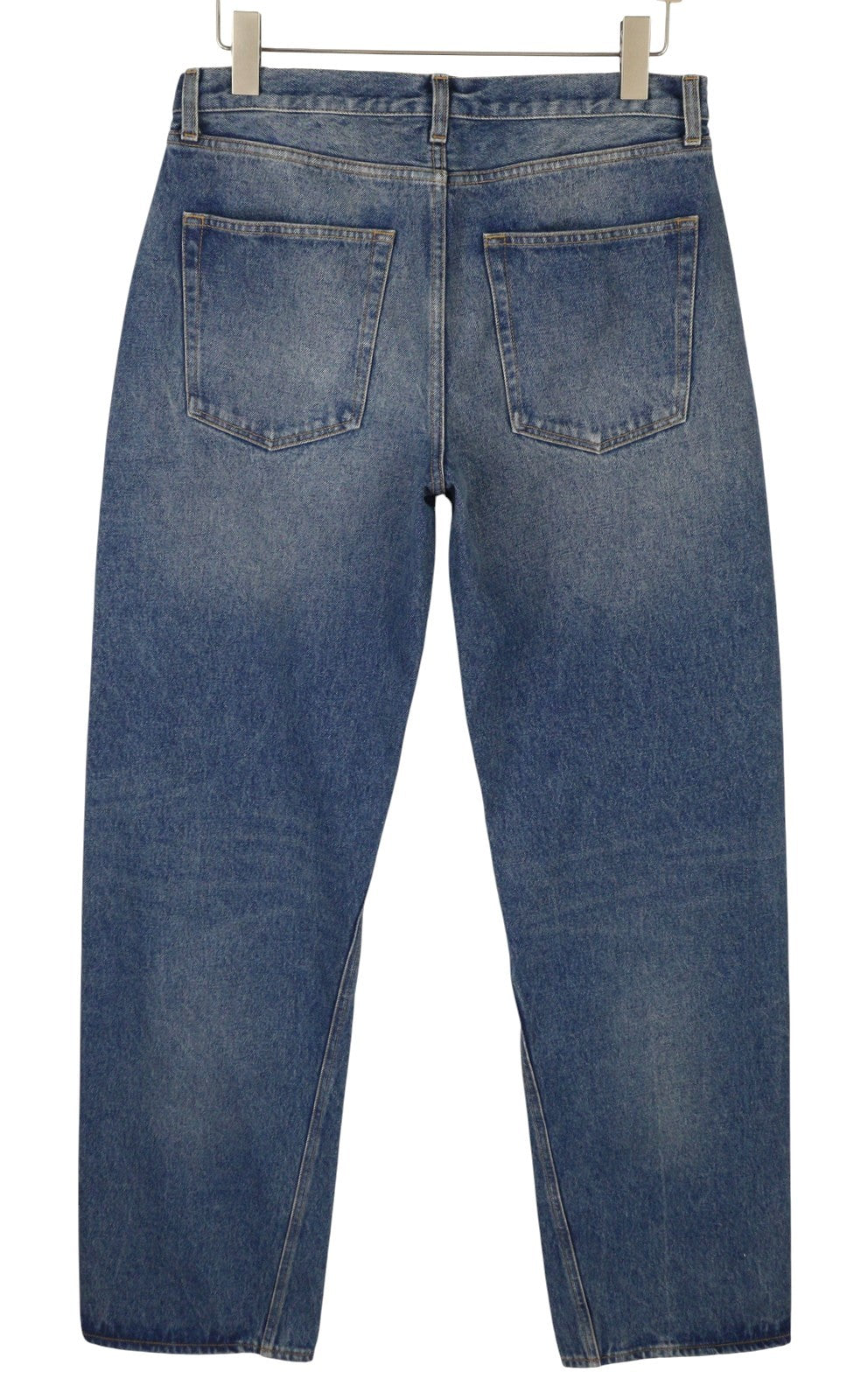 ARMARIUM Diletta Women Jeans 42 Blue Whiskers Faded Relaxed Twisted Seam RRP415