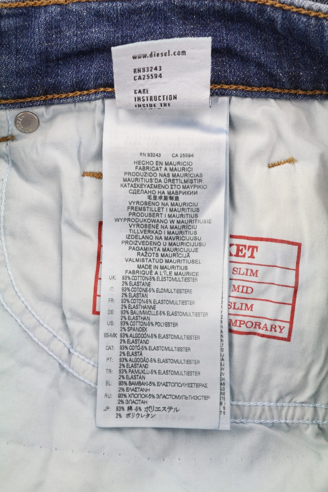 DIESEL 2019 D-Strukt 0DQAE Men's W32/L32 Slim Fit Blue Fade Effect Denim RRP175