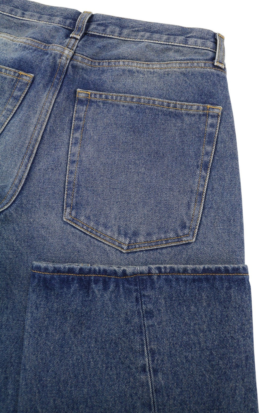 ARMARIUM Diletta Women Jeans 40 Blue Whiskers Faded Relaxed Twisted Seam RRP415