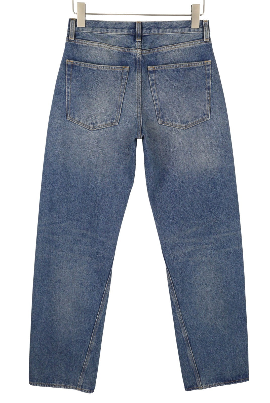 ARMARIUM Diletta Women Jeans 38 Blue Whiskers Faded Relaxed Twisted Seam RRP415