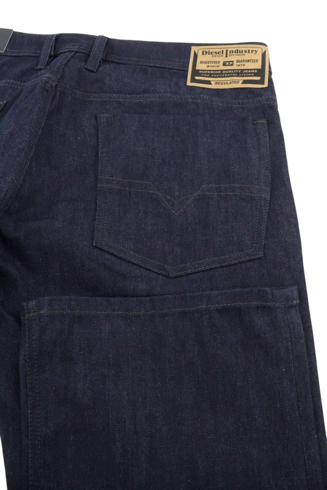 DIESEL Zatiny RB060 Men's W36/L32 Bootcut Dark Blue Denim Button Fly