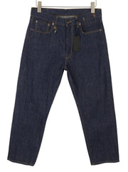 R13 Boyfriend Women Jeans 27 Dark Blue Straight Fit Zip Fly Denim