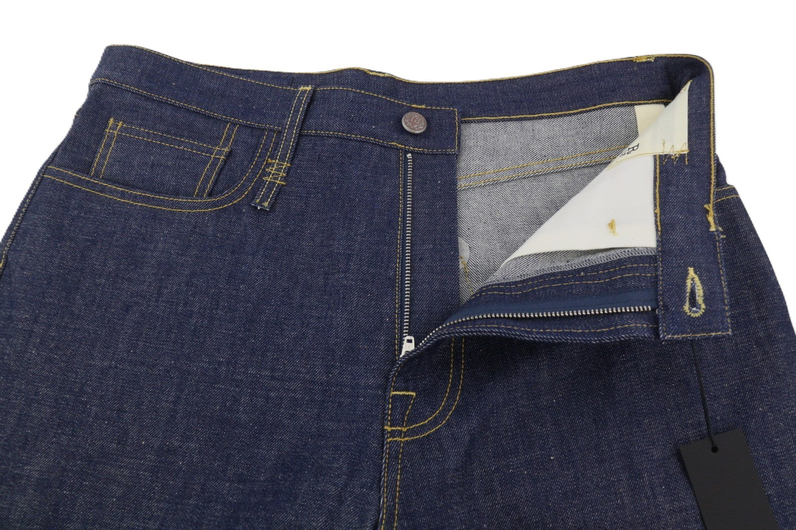 R13 Lisa Baggy Women Jeans 27 Bain Blue Dark Loose Fit Rigid Zip Fly Long