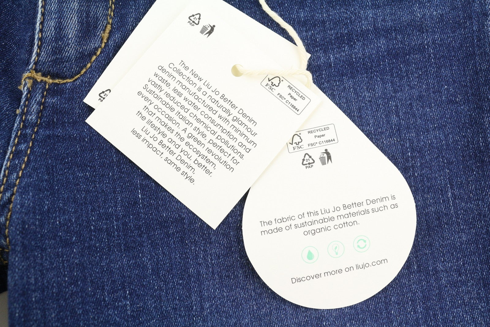 LIU JO Women's W28 Blue Denim Fade Skinny Fit Belt Tie Unfinished Hems