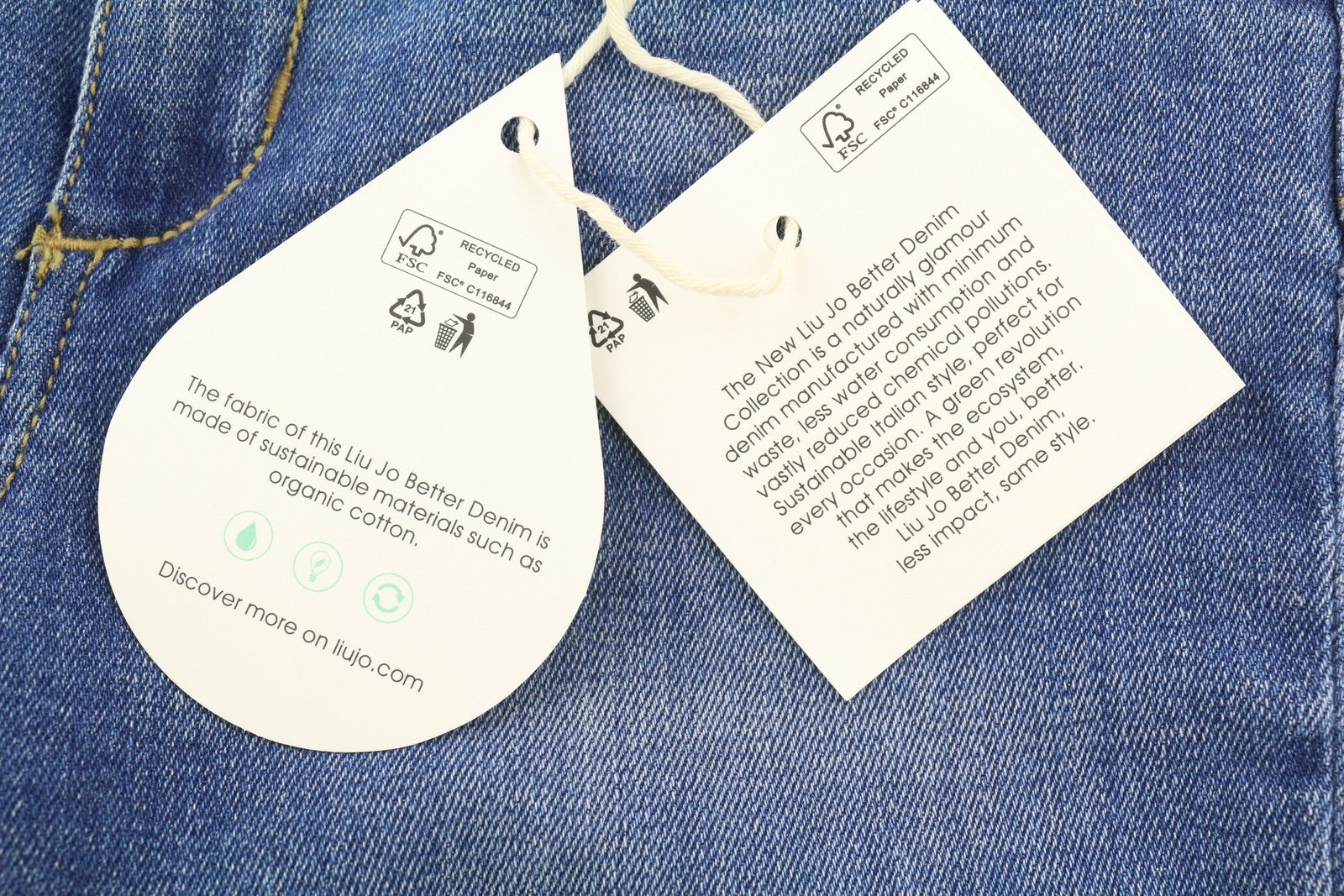 LIU JO Microflaire Women's W28 Bootcut Blue Washed Denim Raw Hem Finish