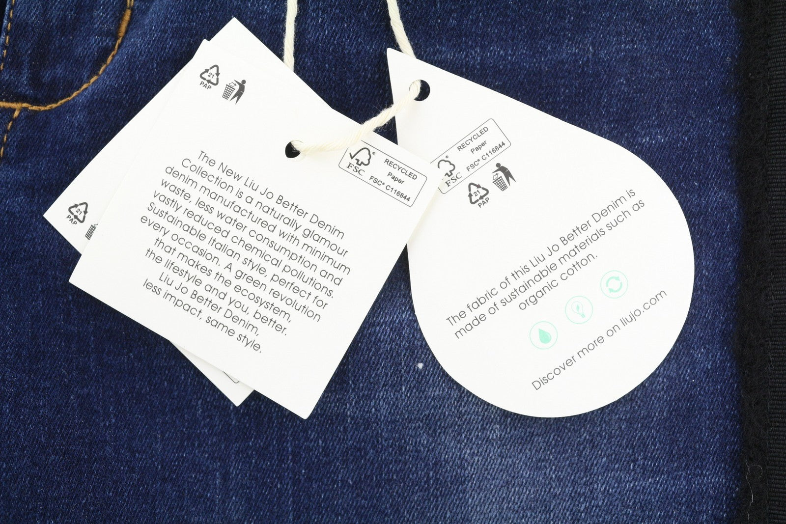 LIU JO Fabulous Women's W28 Skinny Blue Washed Denim Rhinestone Finish