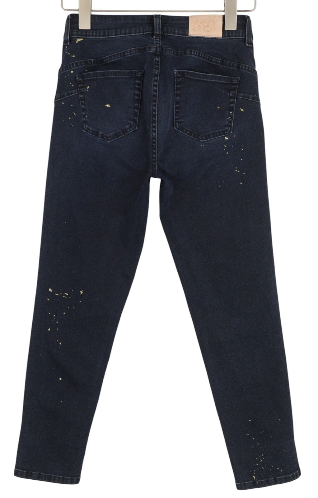 LIU JO New Classy Women's W28 Slim Blue Washed Denim Painted Ankle Cut