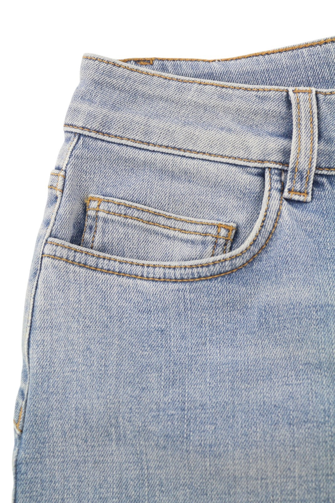 LIU JO Slim Gamba Dritta Women's 40 Blue Washed Denim Zip Fly Casual