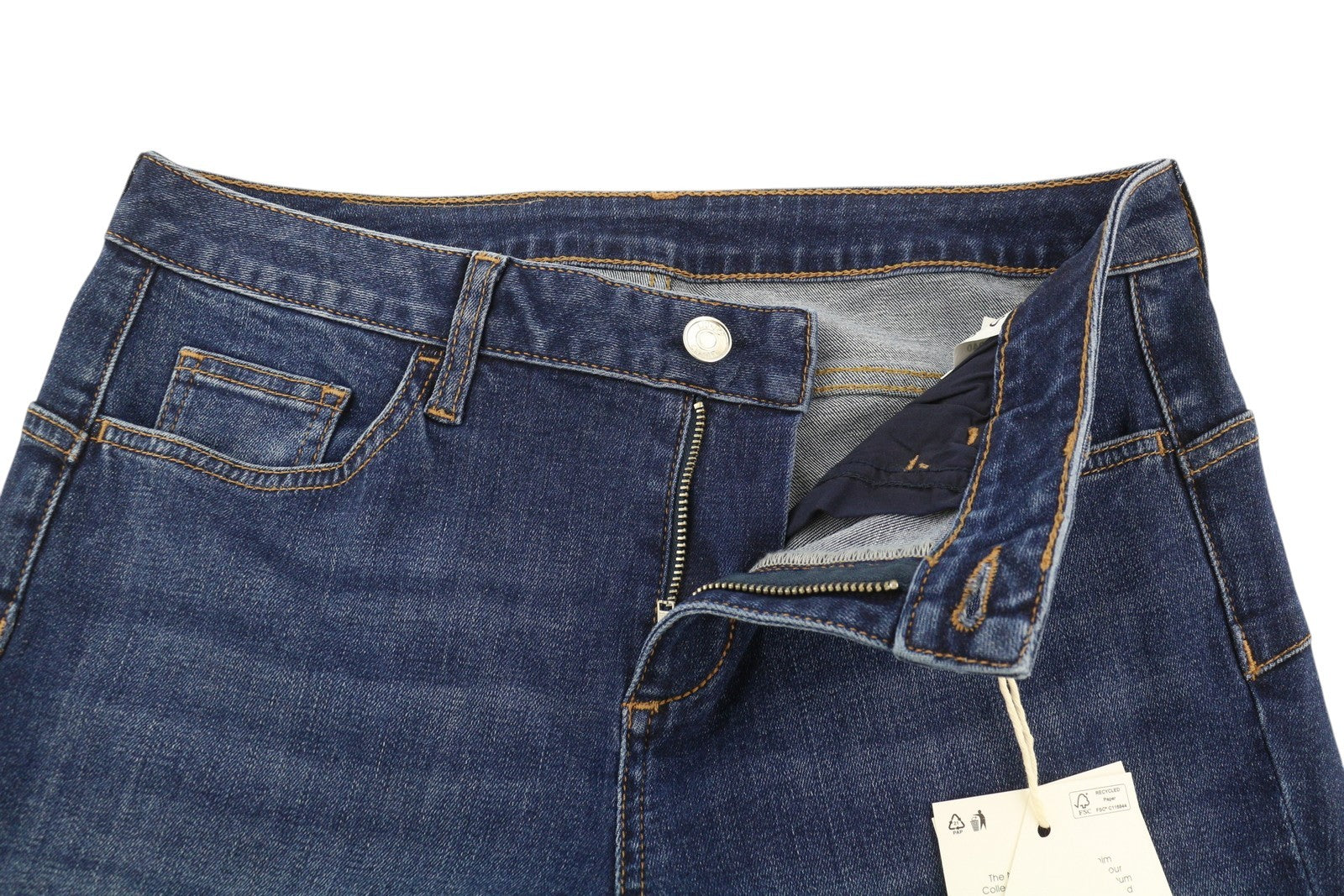 LIU JO Yildiz Proto Women's W28 Slim Fit Washed Blue Denim Zip Fly