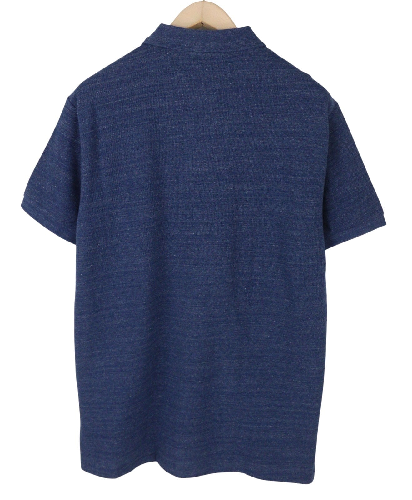 RALPH LAUREN Custom Slim Fit Men Polos S Melange Embroidered Logo Short Sleeve