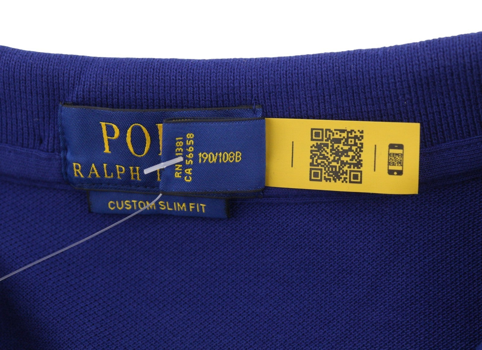 RALPH LAUREN Custom Slim Fit Men Polos 2XL Dark Embroidered Logo Short Sleeve