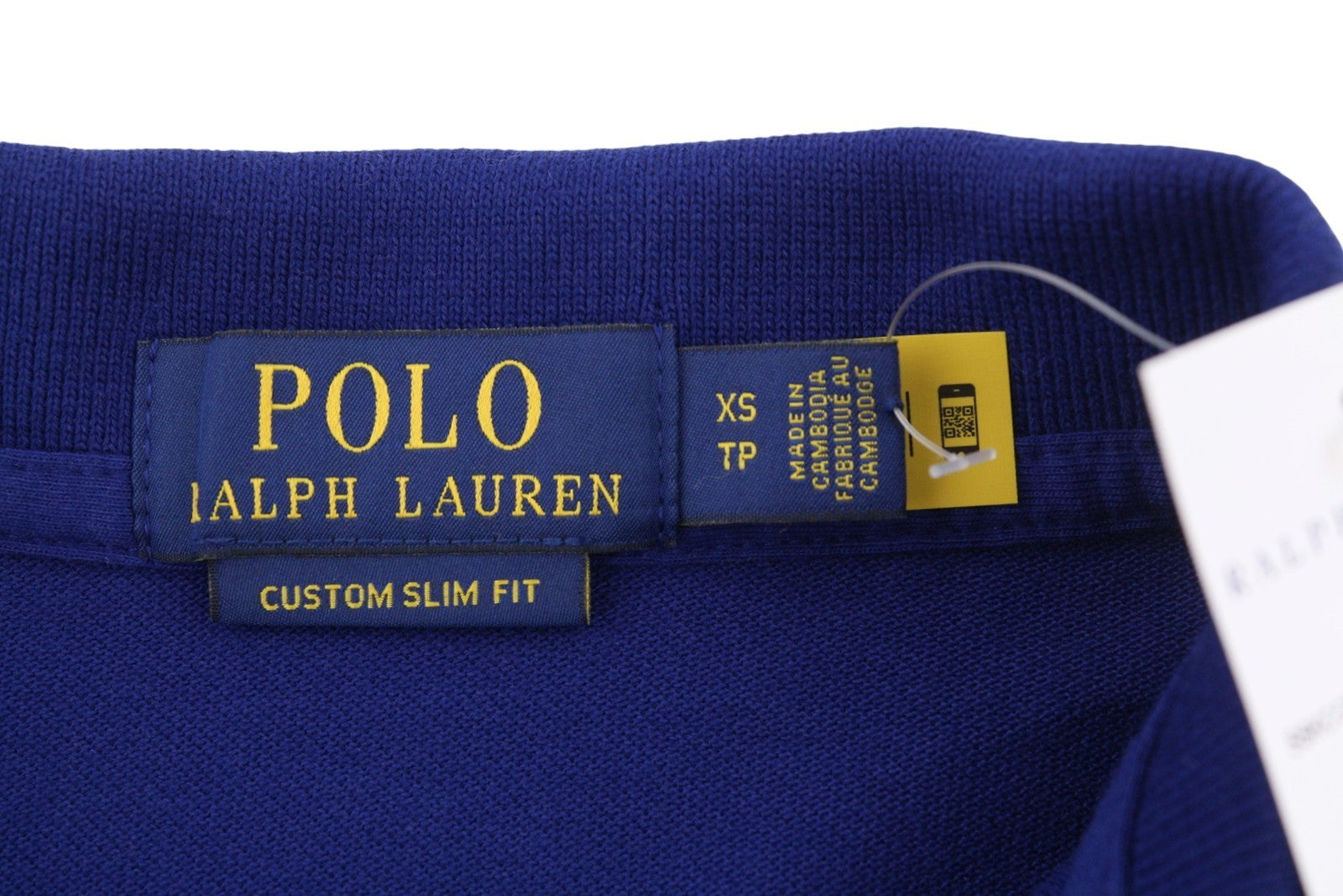 RALPH LAUREN Custom Slim Fit Men Polos XS Dark Embroidered Logo Short Sleeve