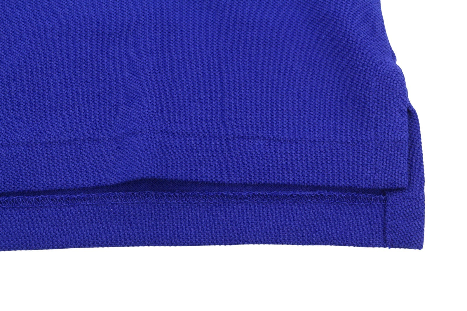 RALPH LAUREN Custom Slim Fit Men Polos 2XL Mid Blue Front Logo Short Sleeved