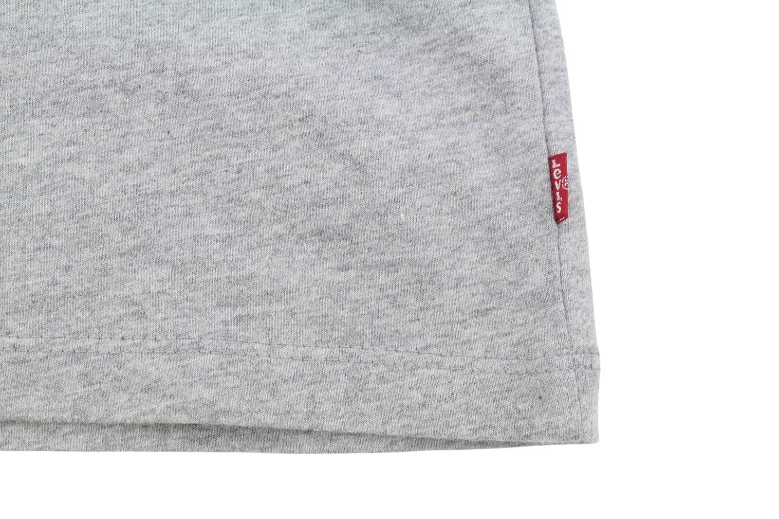 LEVI'S Standard Men T-Shirt XS Grey Melange Tricot Crew Neck Short Sleeve