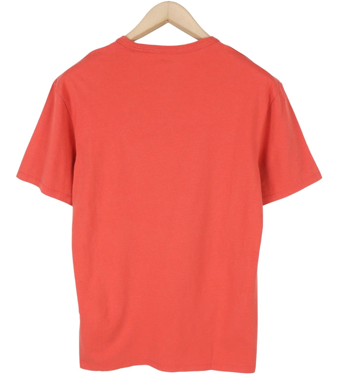 LEVI'S Slim Men T-Shirt S Red Tricot Cotton Crew Neck Short Sleeve Casual