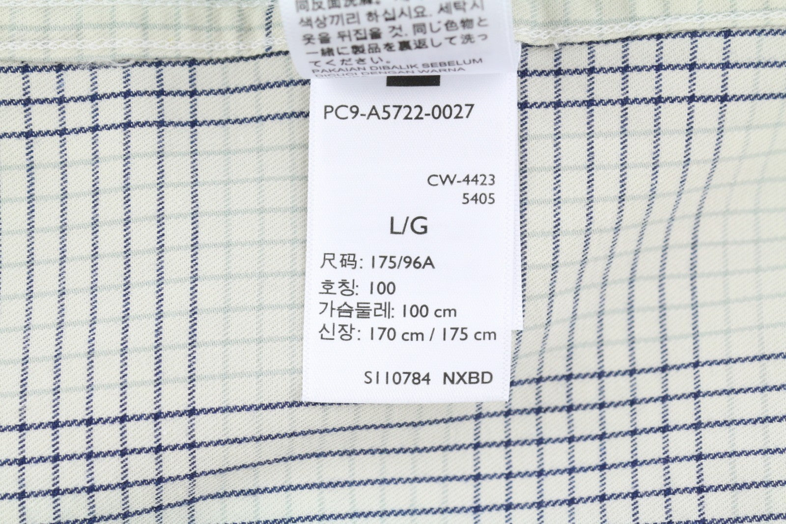 LEVI'S Relaxed Men Shirt L Grey Plaid Snap Buttons Spread Short Sleeve