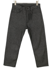 R13 Boyfriend Women Jeans 26 Vintage Grey Cropped Dark Denim Zip Fly