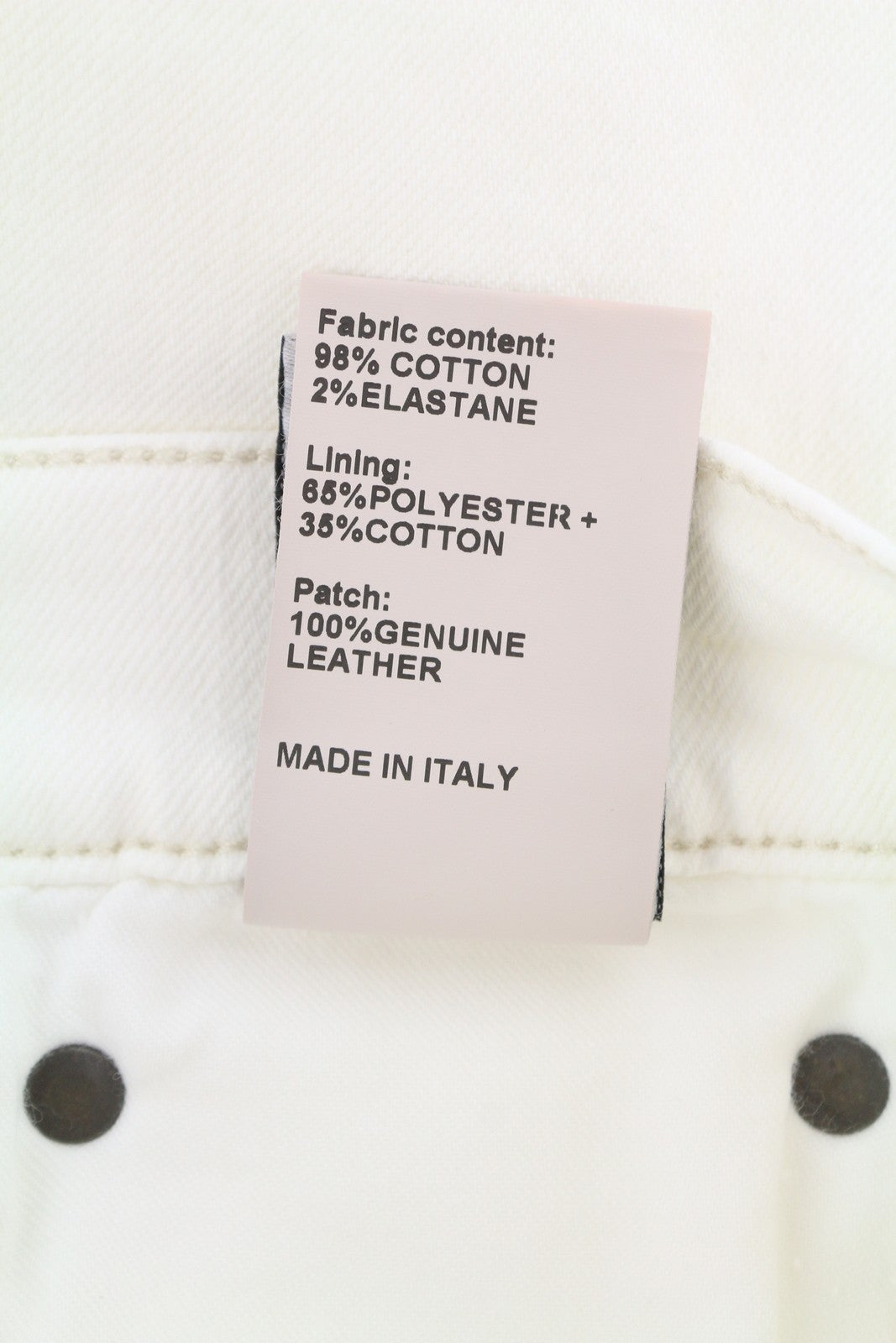 R13 Romeo Women Jeans 27 Aerin White Stretch Cropped Ankle Zip SS25 RRP699