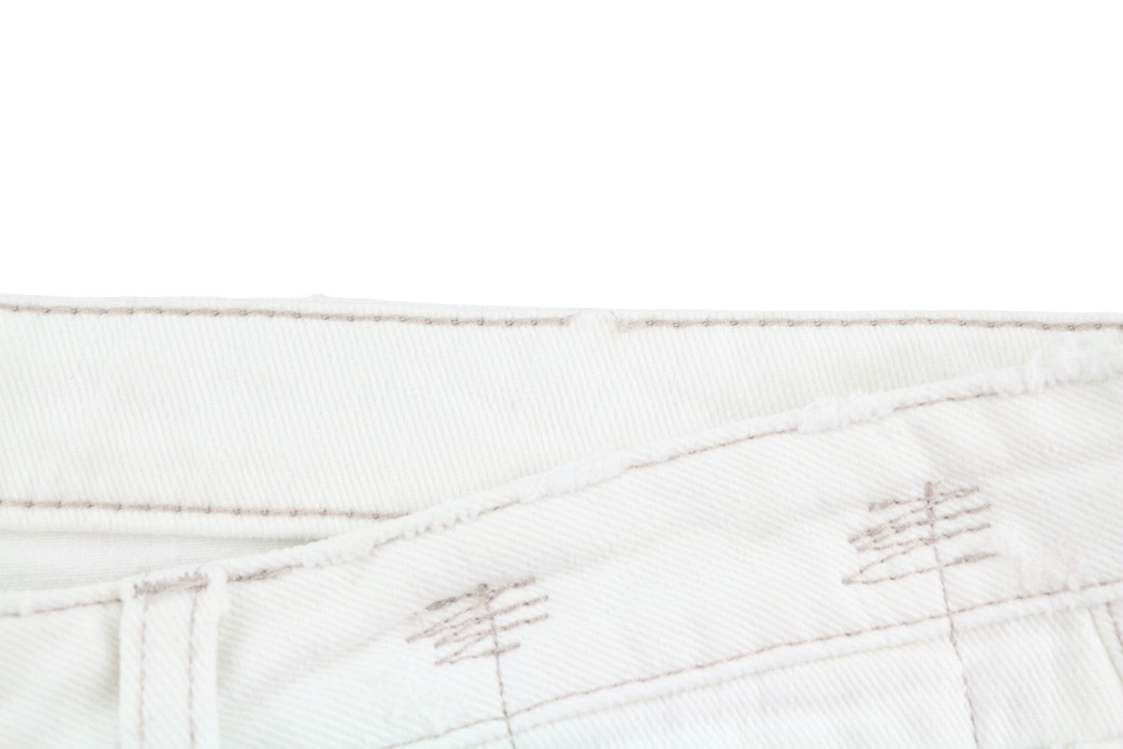 R13 Boy Straight Women Jeans 29 Bale White Cropped Ankle Zip Denim PS25 RRP499