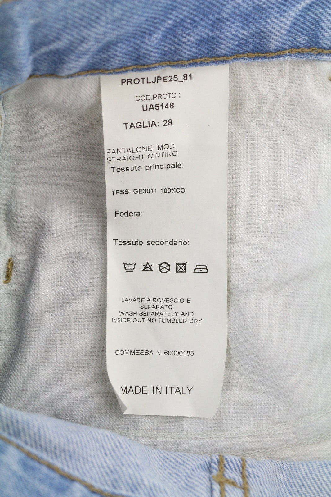 LIU JO Straight Cintino Women Jeans W28 Washed Blue Denim Zip Fly Logo