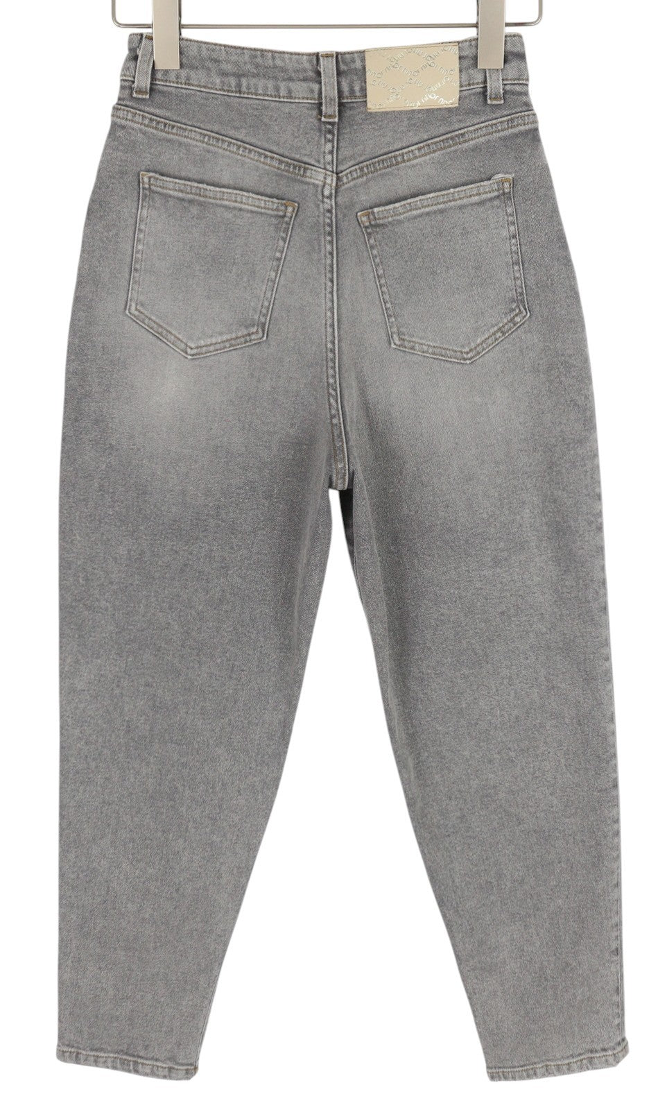 LIU JO Overdyed Women Jeans W28 High Waist Skinny Grey Washed Denim