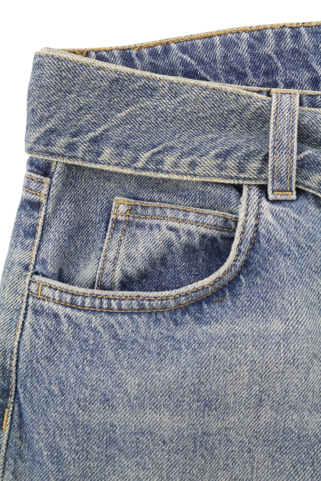 LIU JO Boy Women Jeans W28 Loose High Waist Washed Blue Ankle Denim