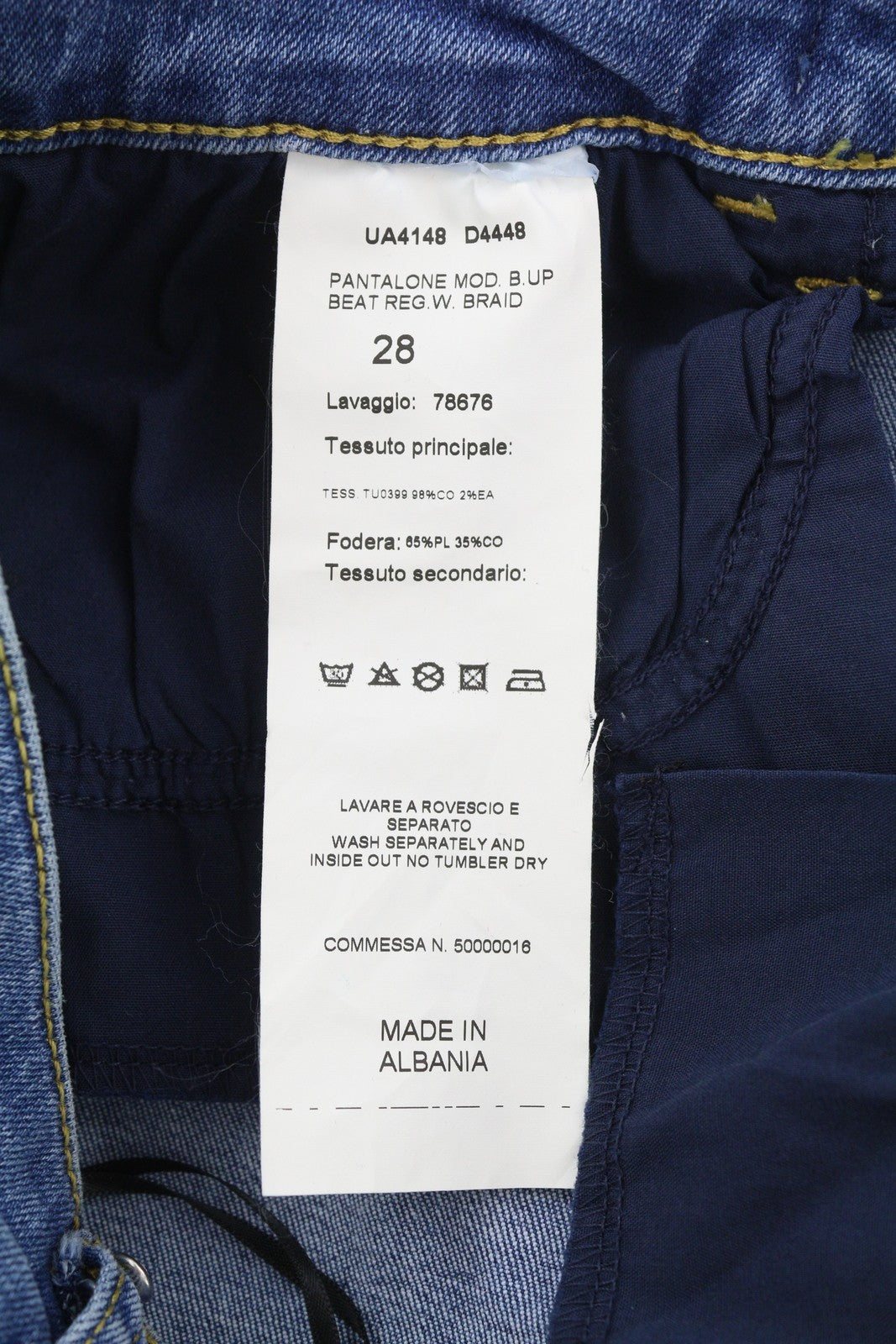 LIU JO Up Beat Women Jeans W28 Bottom Up Bootcut Blue Denim Zip Fly