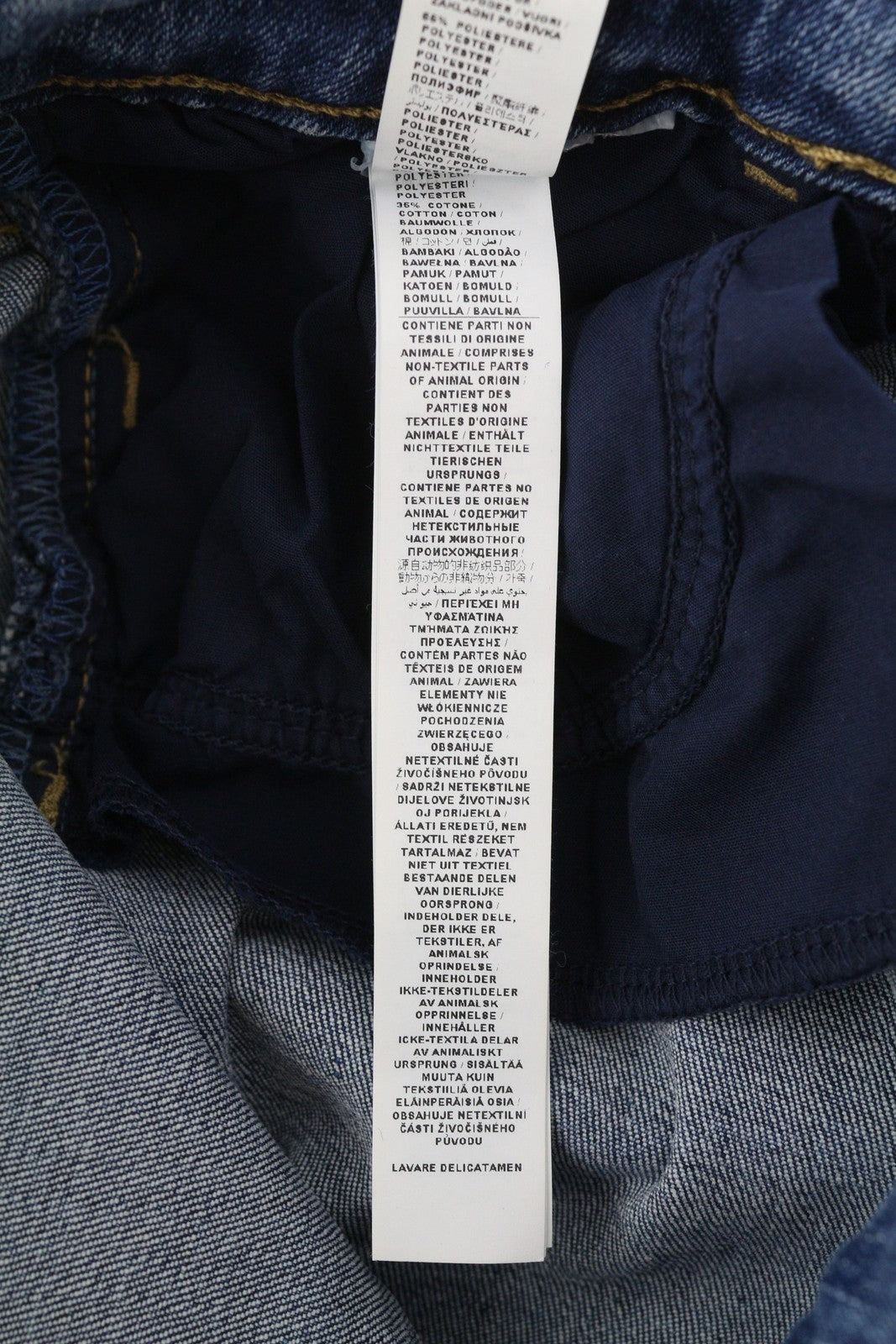 LIU JO Women Jeans W26 High Waist Bootcut Washed Denim Blue Logo