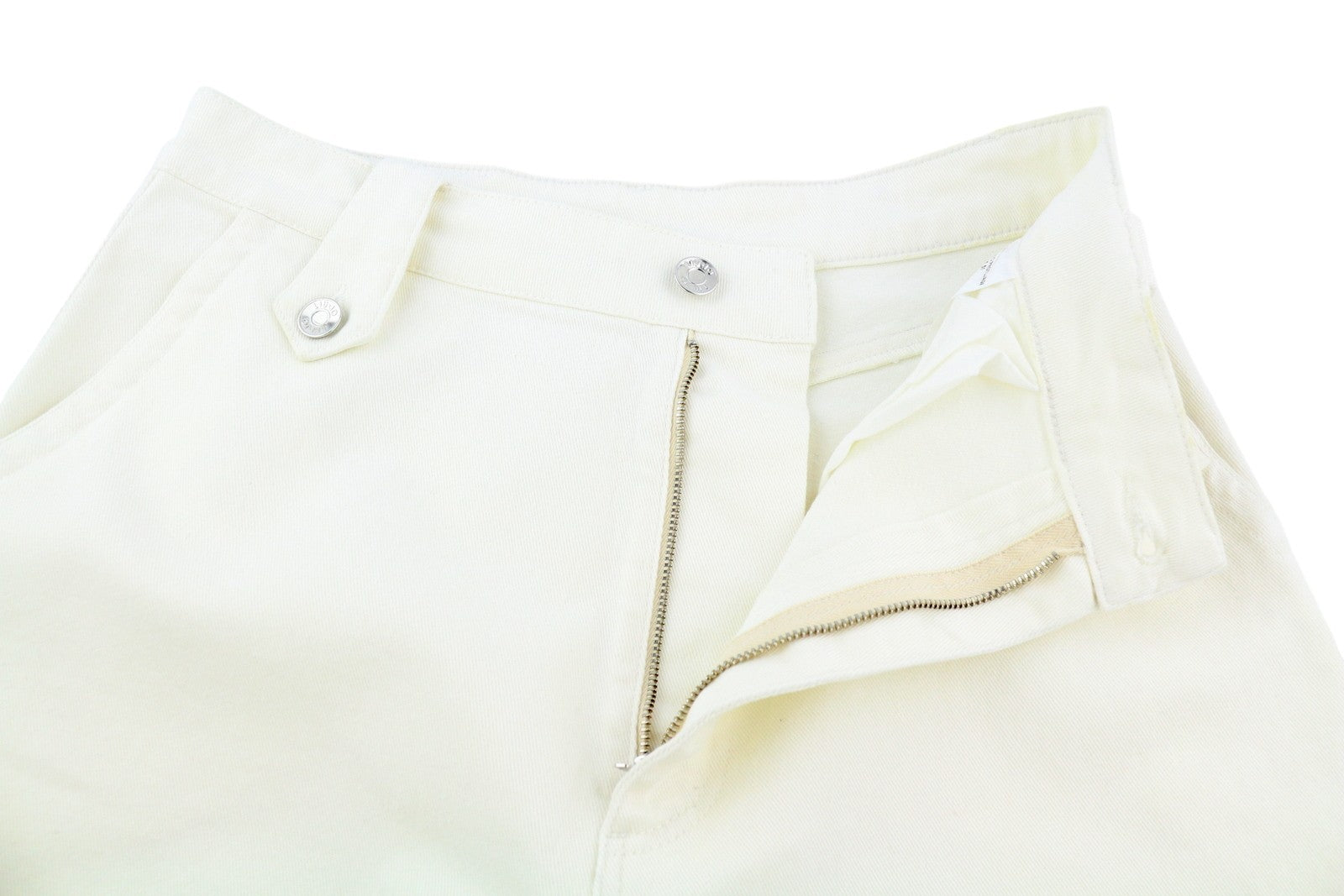 LIU JO Flare Frog Women Jeans W28 Wide Leg Light White Denim High Waist