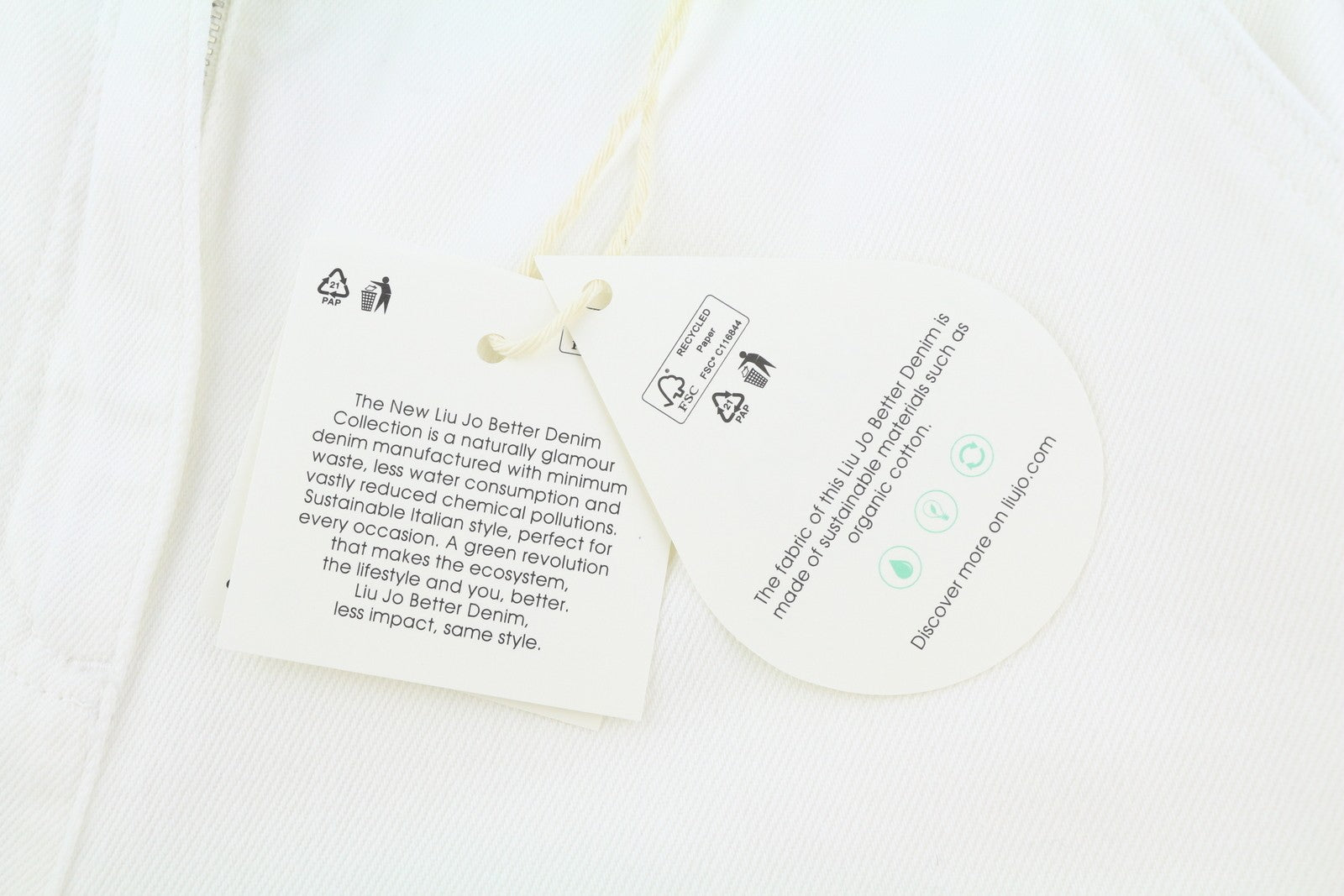 LIU JO Women Jeans W28 Straight Blue Light White Denim Zip Fly Logo