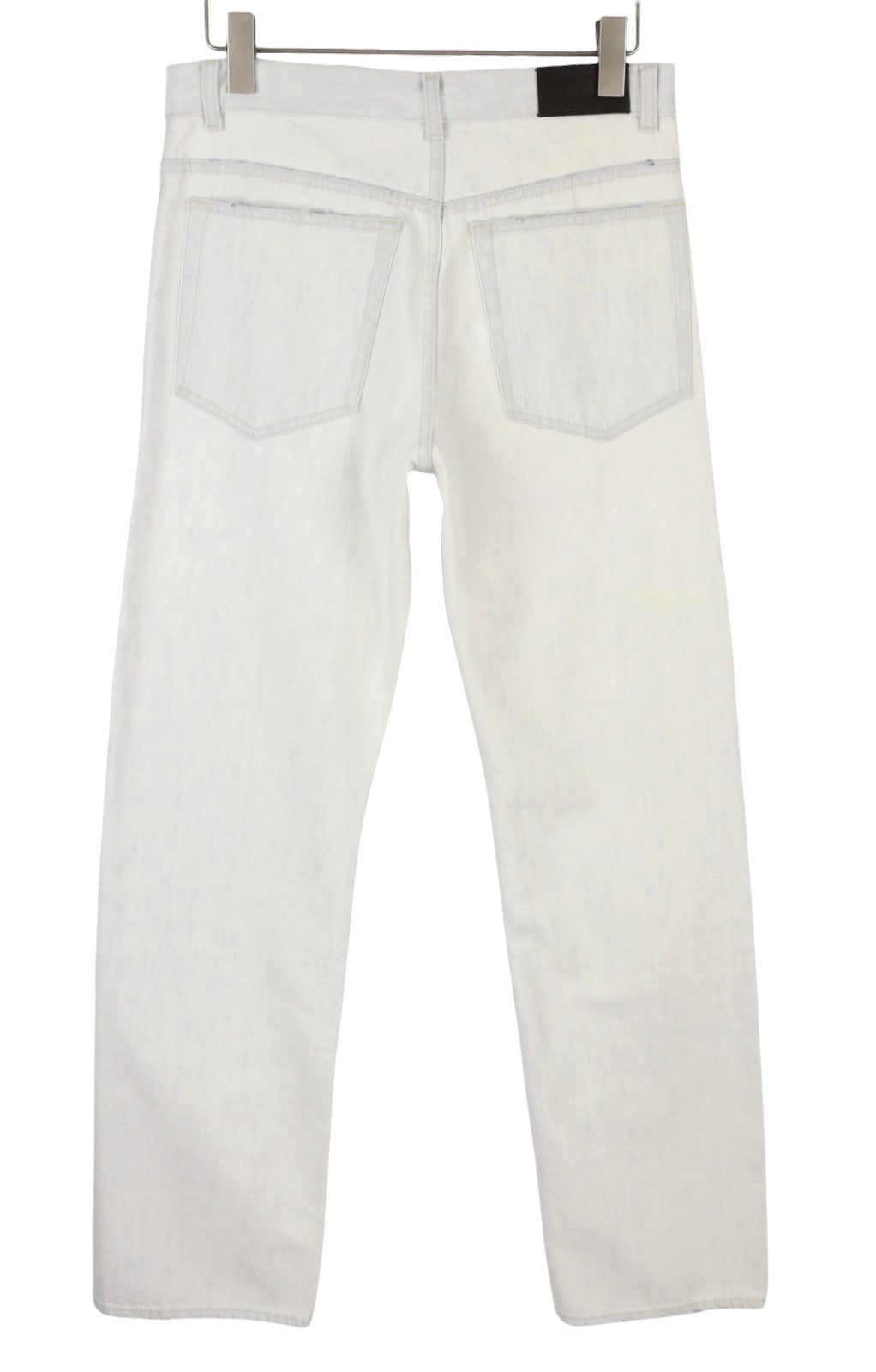 CALVIN KLEIN COLLECTION Women Jeans W28/L32 White Faded Relaxed Straight Denim