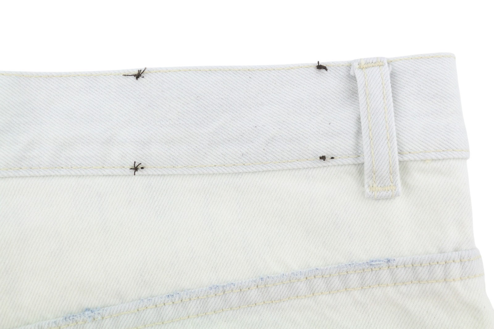 CALVIN KLEIN COLLECTION Women Jeans W29/L32 White Faded Relaxed Straight Denim