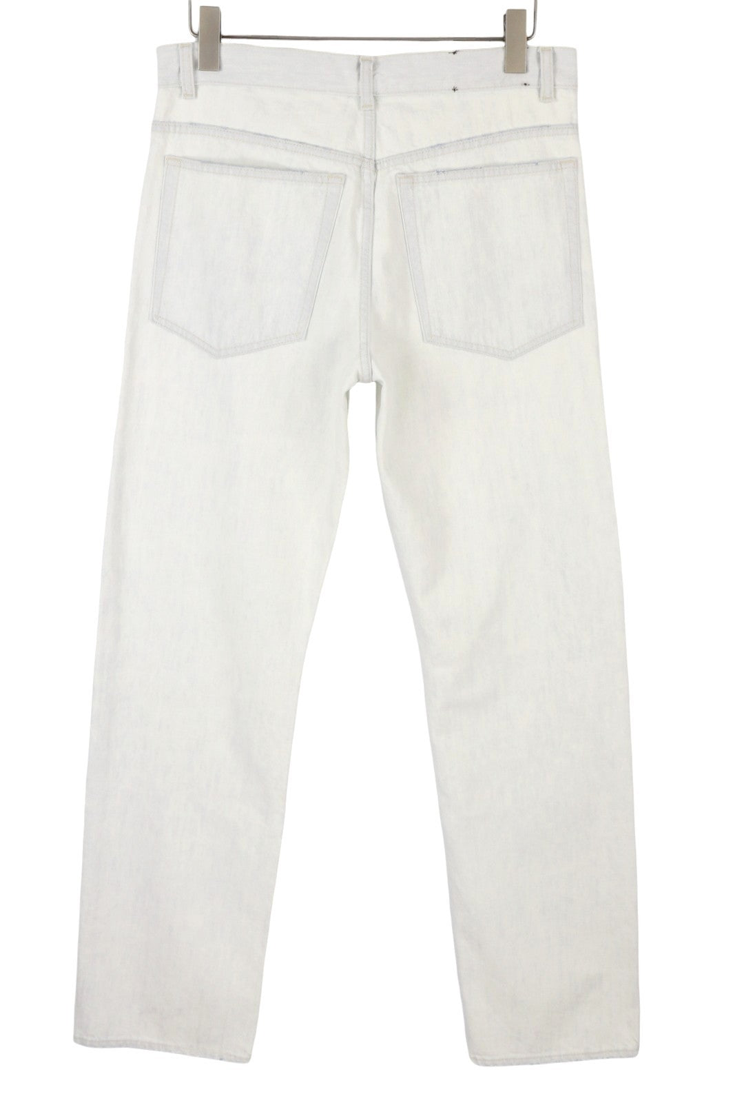 CALVIN KLEIN COLLECTION Women Jeans W29/L32 White Faded Relaxed Straight Denim